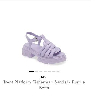 BP Lavender Platform Fisherman Sandal